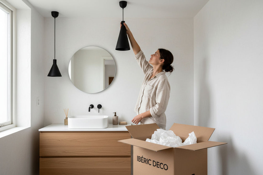 Lámparas para baño: tipos, materiales y normativa IP | Iberic Deco