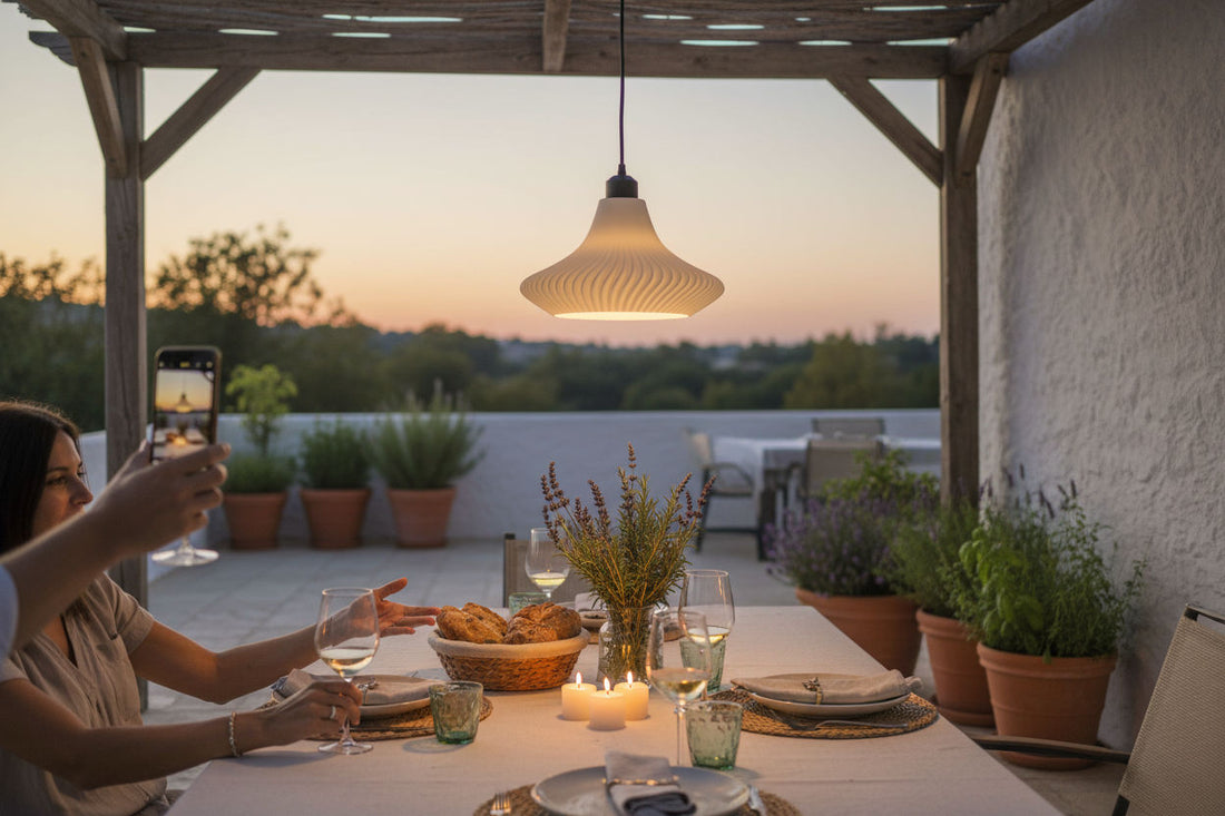 Cómo iluminar una terraza: guía para crear ambiente exterior | Iberic Deco