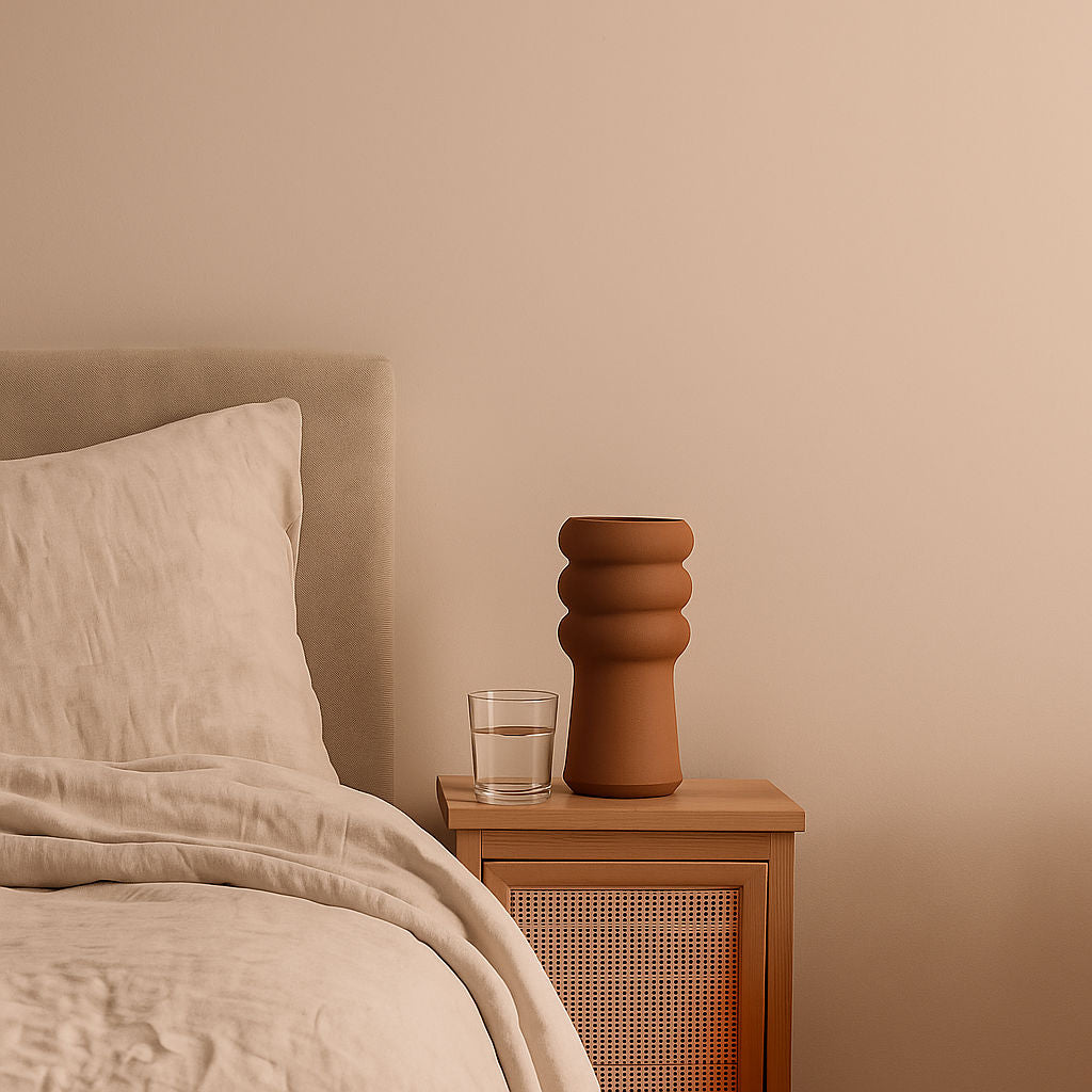 Lámpara de mesa VIVIT en PLA de Iberic Deco en dormitorio o rincón de lectura