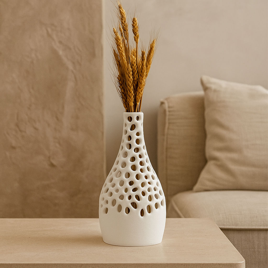 Jarrón VORONOI de diseño sostenible en PLA imagen 9