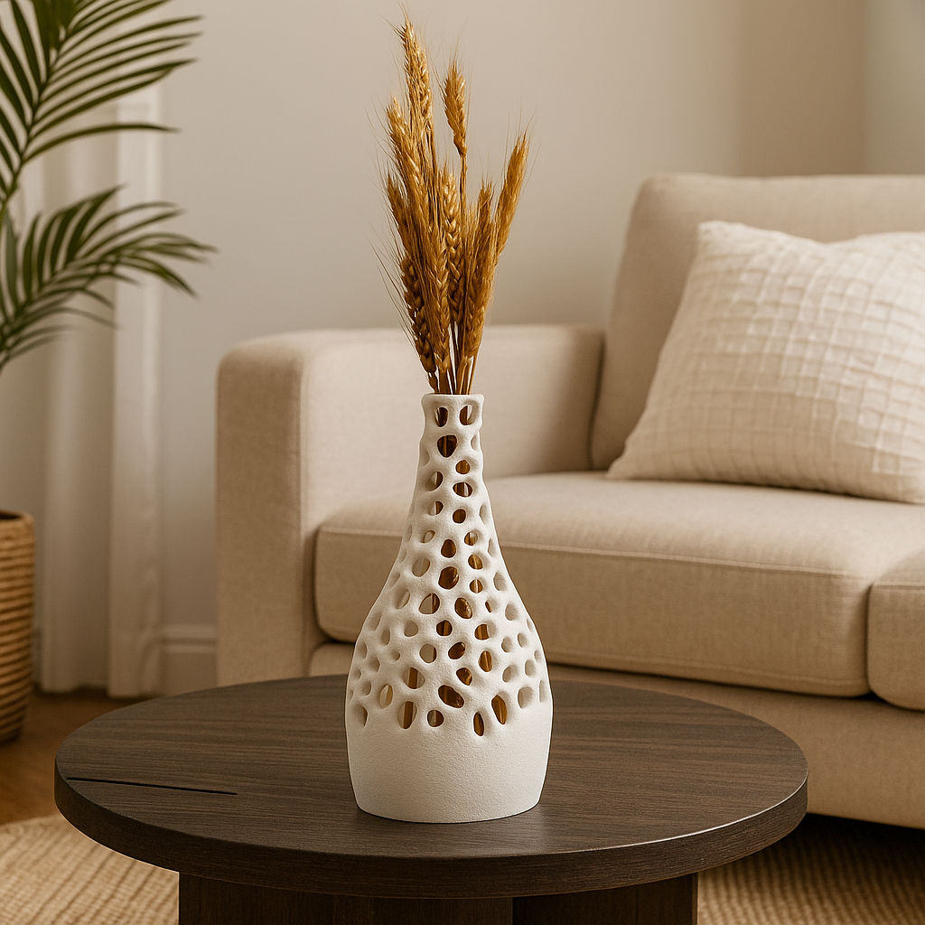 Jarrón VORONOI de diseño sostenible en PLA imagen 2