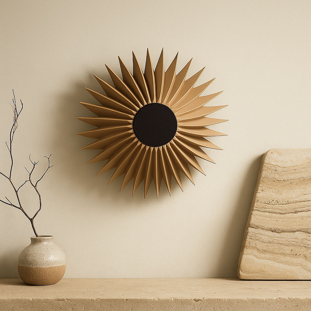 Aplique de pared TERU en PLA de Iberic Deco instalado en pared interior