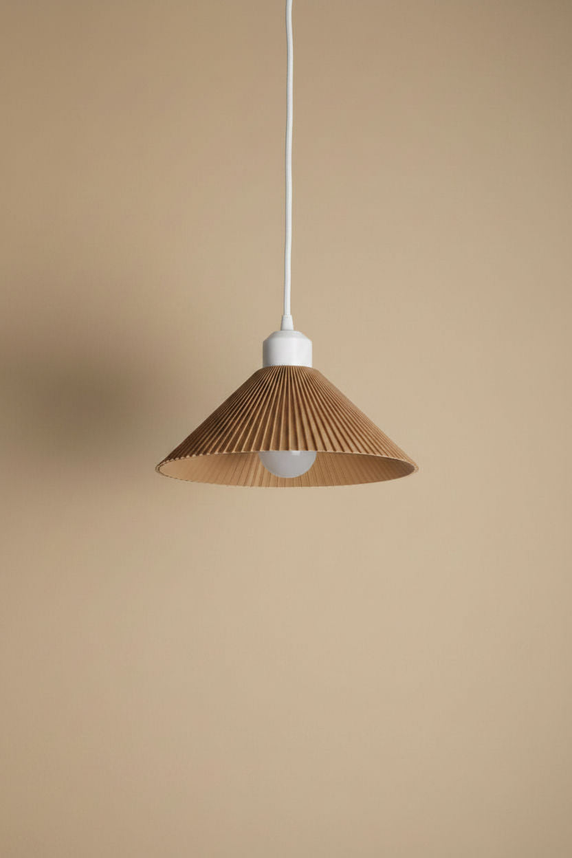 Lámpara colgante COLT de Iberic Deco con cable blanco