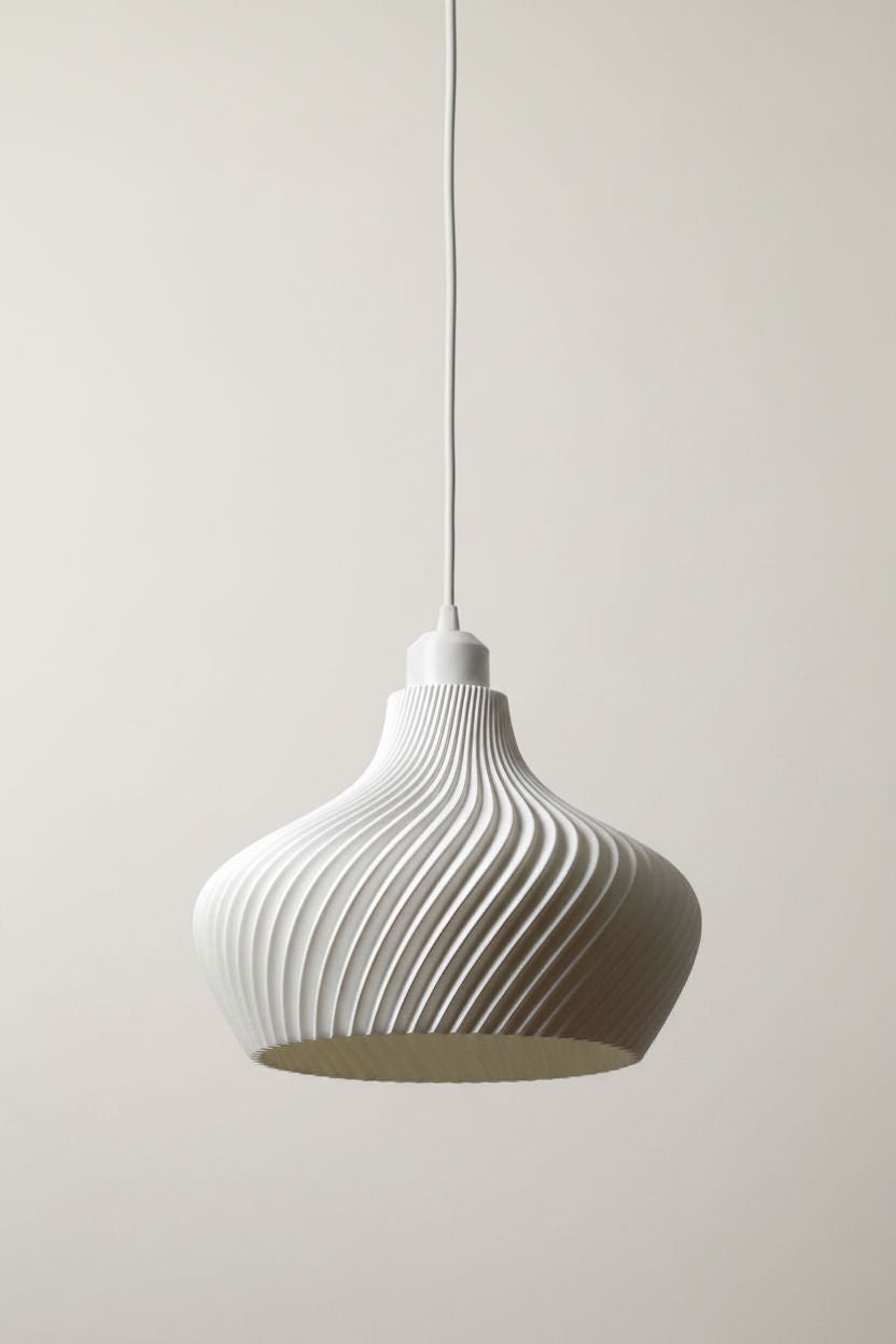 Lámpara colgante DAILA de Iberic Deco con cable blanco