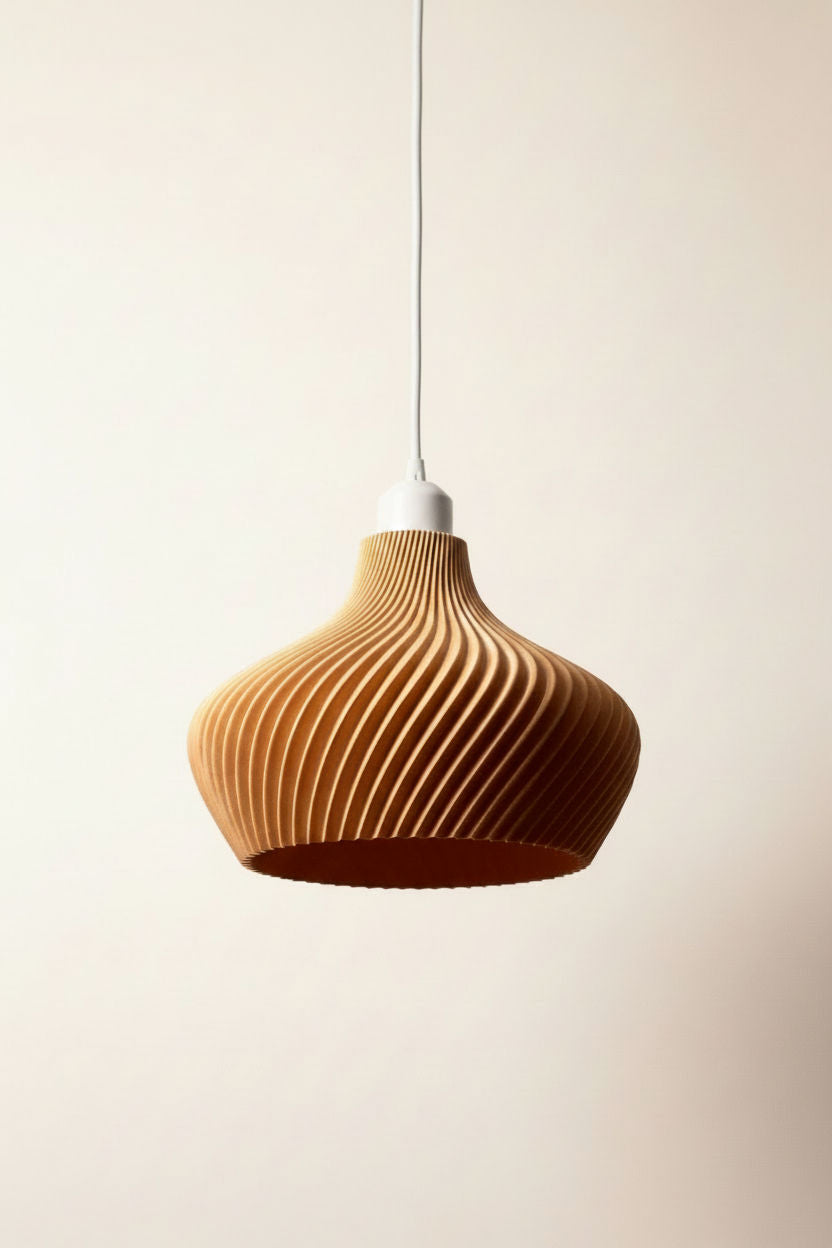 Lámpara colgante DAILA de Iberic Deco con cable blanco