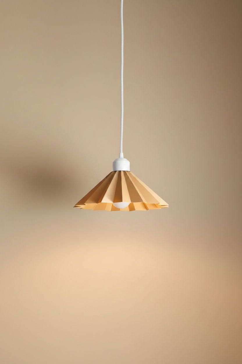 Lámpara colgante LILI de Iberic Deco con cable blanco