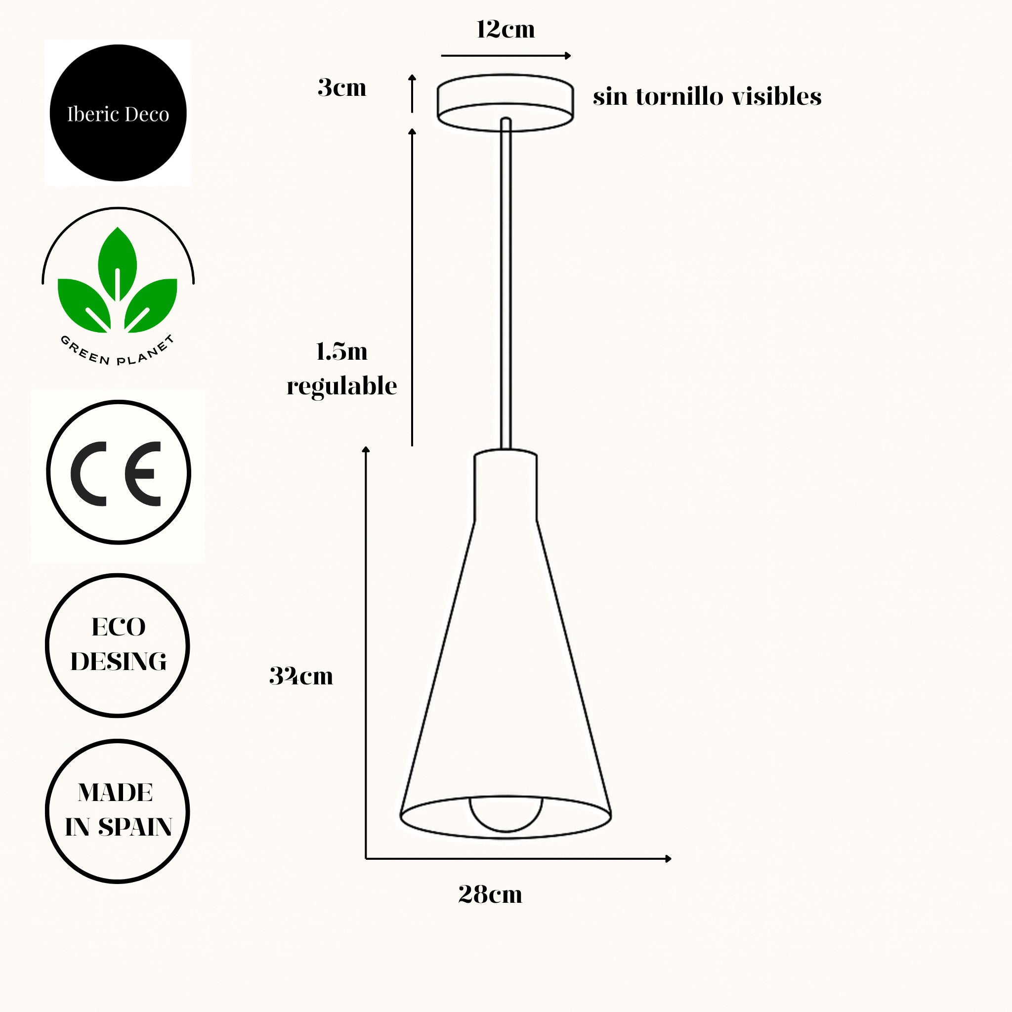 Lámpara colgante SHU
