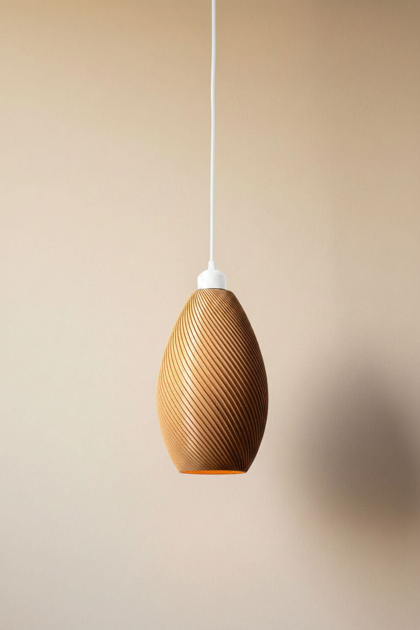 Lámpara colgante PAVAL de Iberic Deco con cable blanco