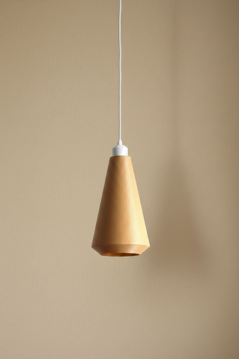 Lámpara colgante RUMA de Iberic Deco con cable blanco