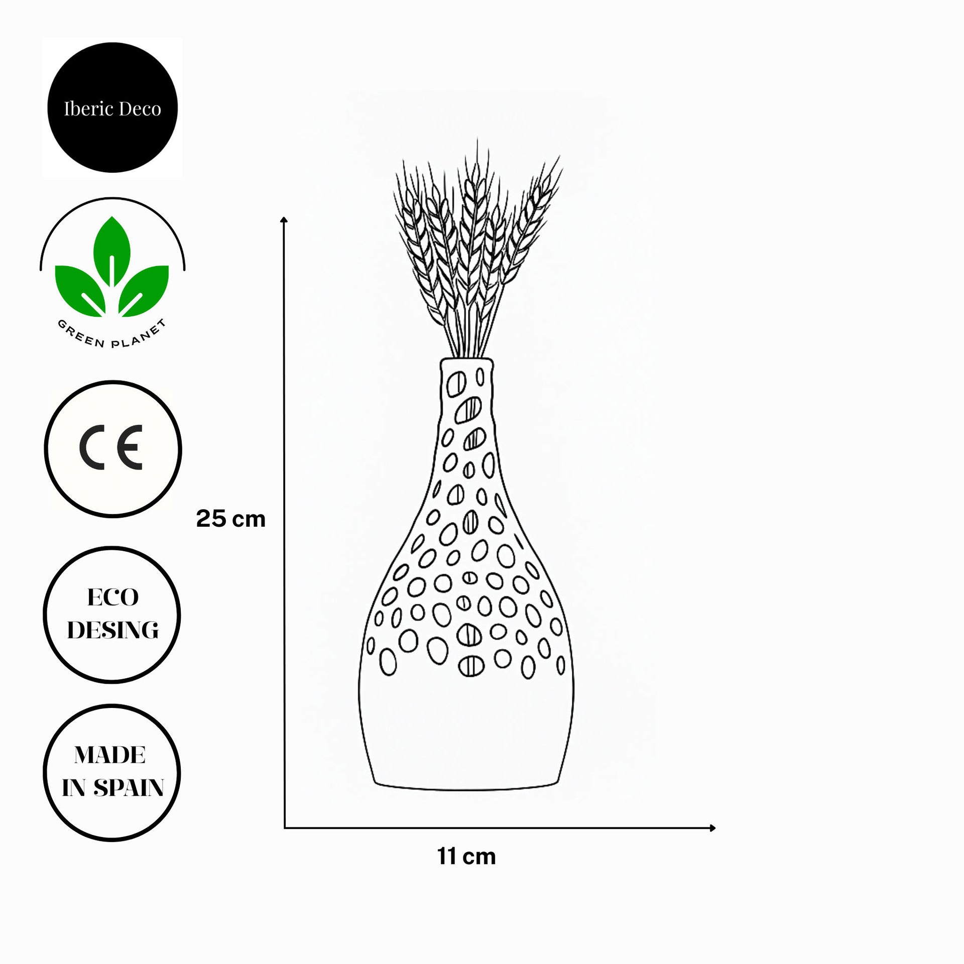 Jarrón VORONOI de diseño sostenible en PLA imagen 3