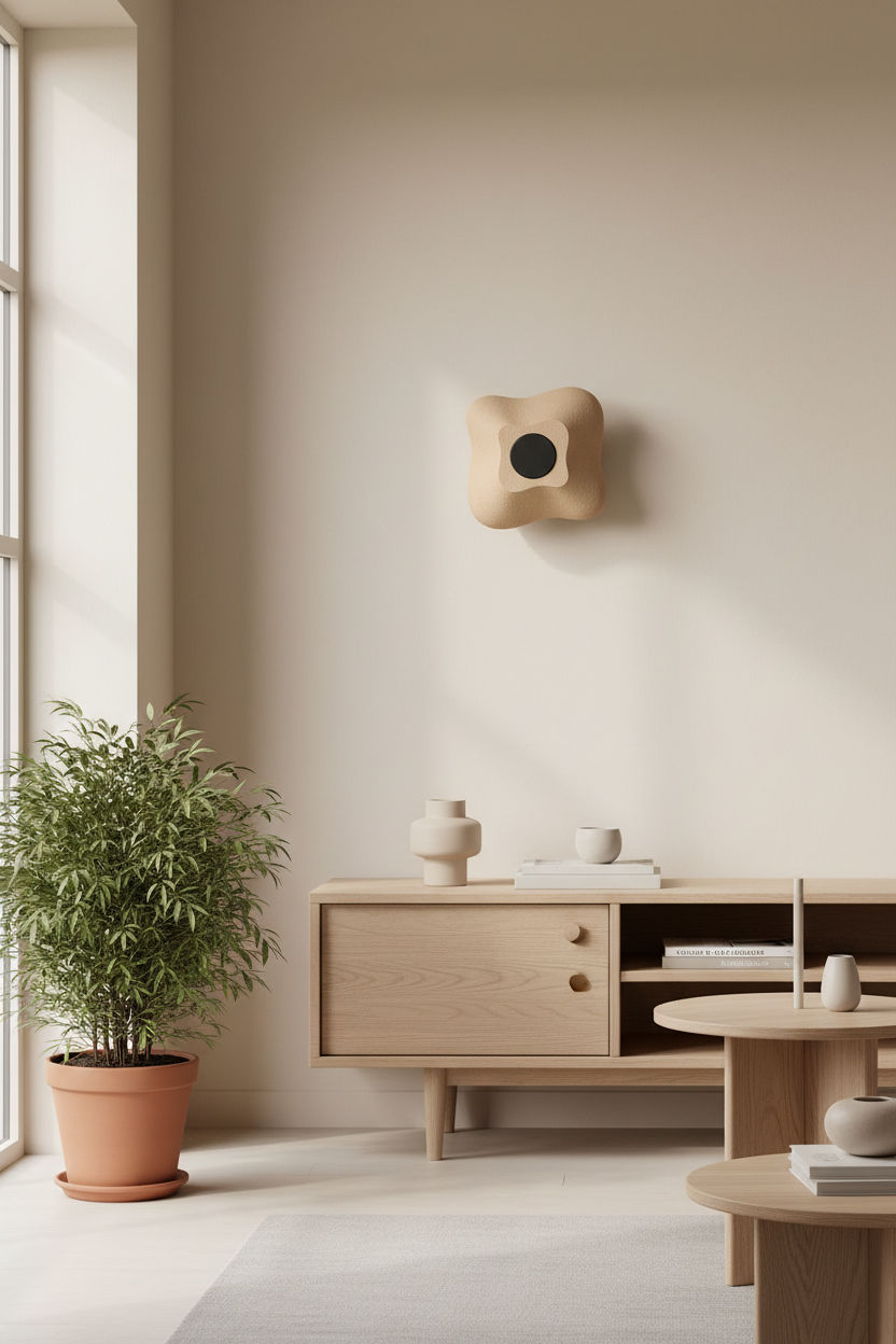 Aplique de pared FORMEE beige en un ambiente decorado - Iberic Deco