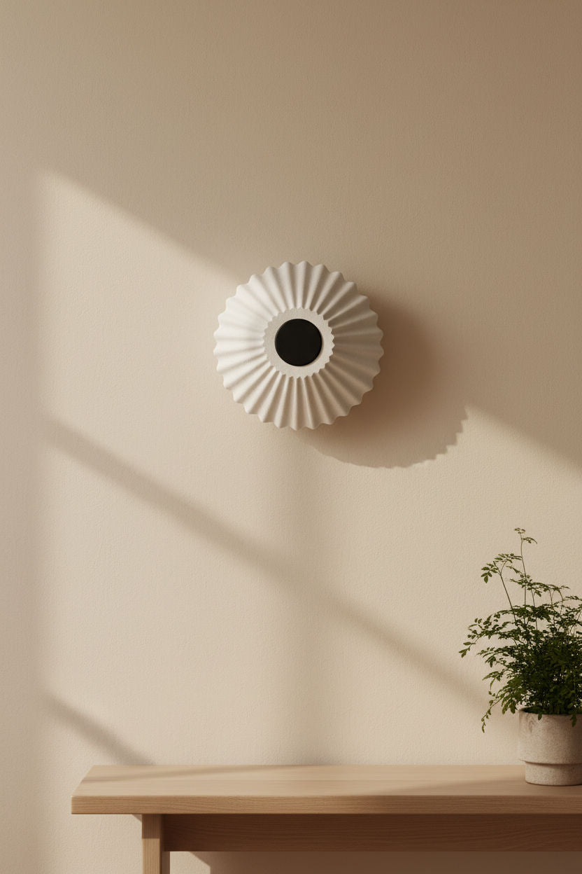 Aplique de pared RIVO blanco en el recibidor - Iberic Deco