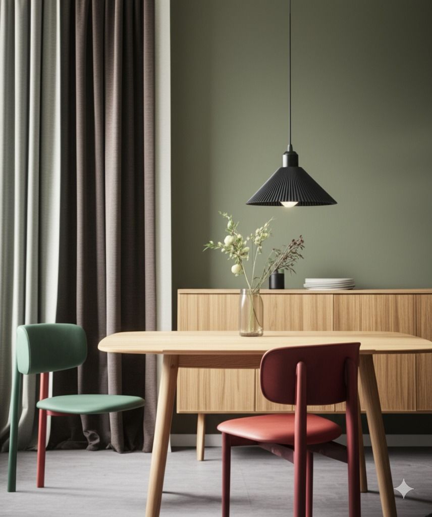 Lámpara colgante COLT en PLA de Iberic Deco en ambiente de salón o comedor
