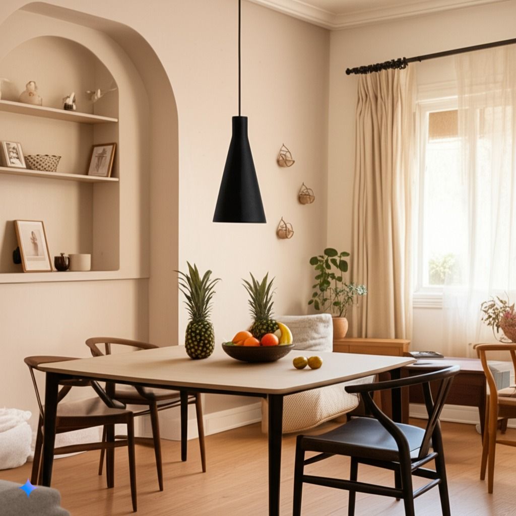 Lámpara SHU en salón con iluminación decorativa