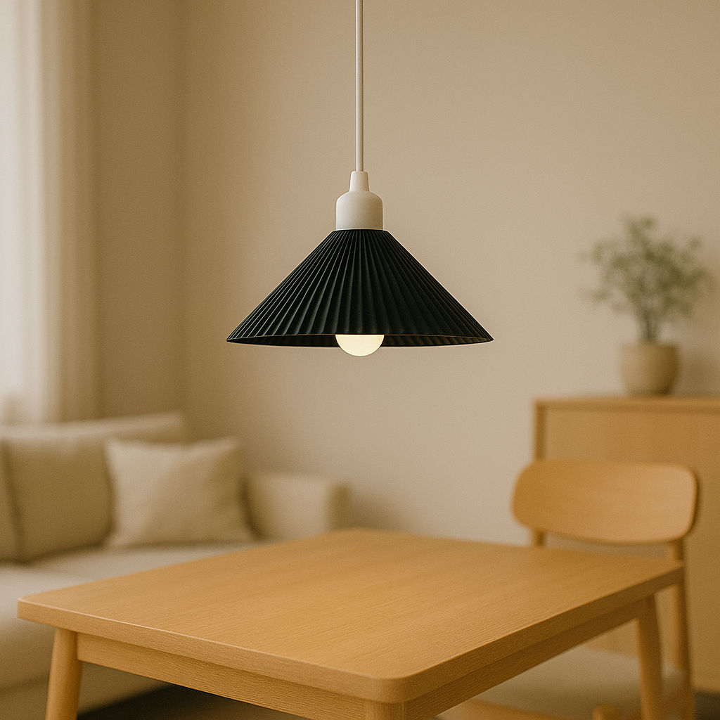 Lámpara colgante COLT en PLA de Iberic Deco en color negro